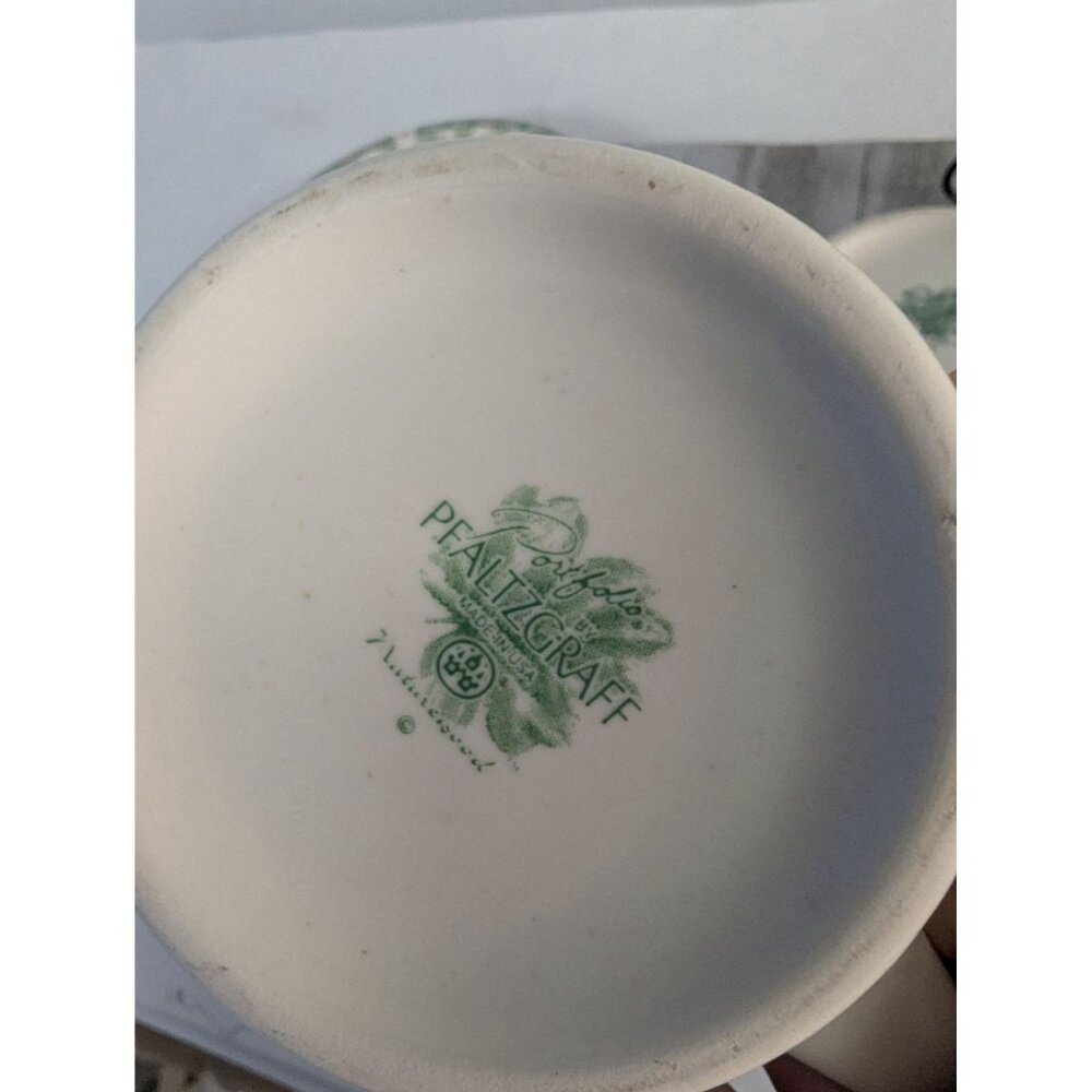 Pfaltzgraff Naturewood Tea Cups and Saucers Set of 3 - Picture 7 of 11